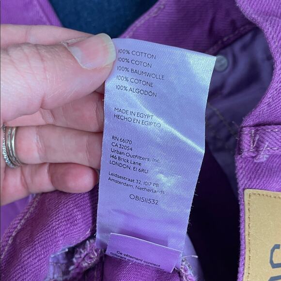 BDG Cowboy Jean Loose Fit Jeans in Bold Purple womens size 27 - Picture 5 of 5